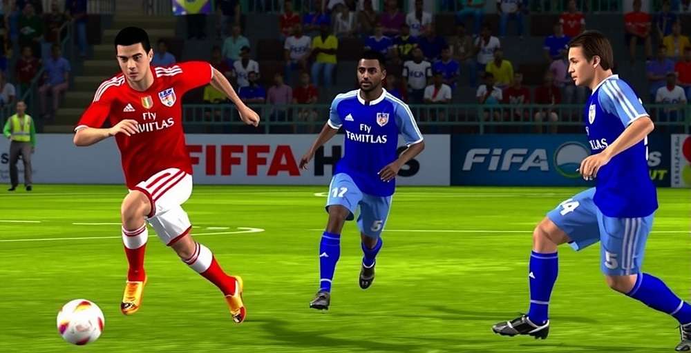 Gokulam Kerala FC Match Action Gokulam Kerala FC players in action during a match in FIFA 08: Gokulam Kerala Career