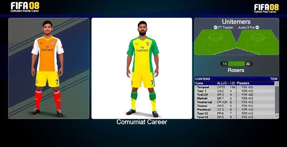 Community Created Content Community-created content showcase for FIFA 08: Gokulam Kerala Career including custom kits and rosters